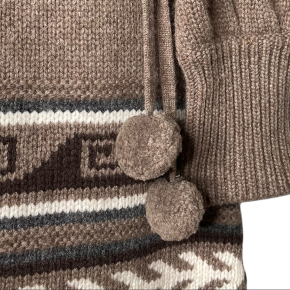 Alice + Olivia Retro Brown Fringe Sweater Dress Medium - Picture 14 of 15